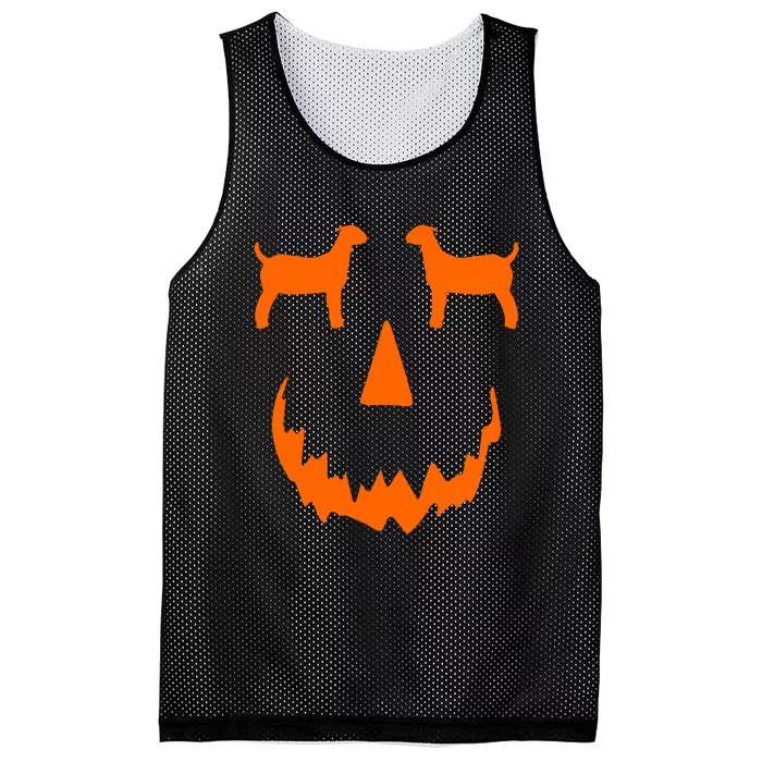 Pumpkin Boer Goat Show Halloween Mesh Reversible Basketball Jersey Tank