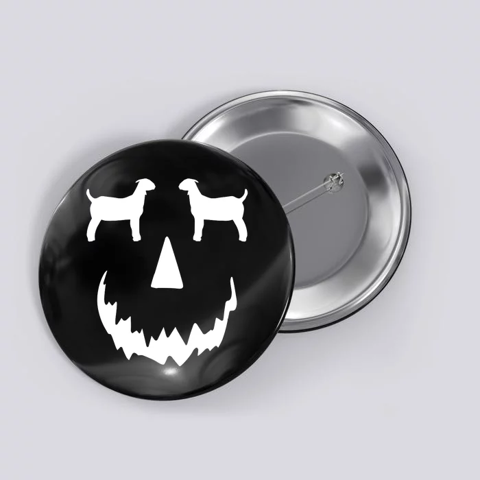 Pumpkin Boer Goat Show Halloween Button