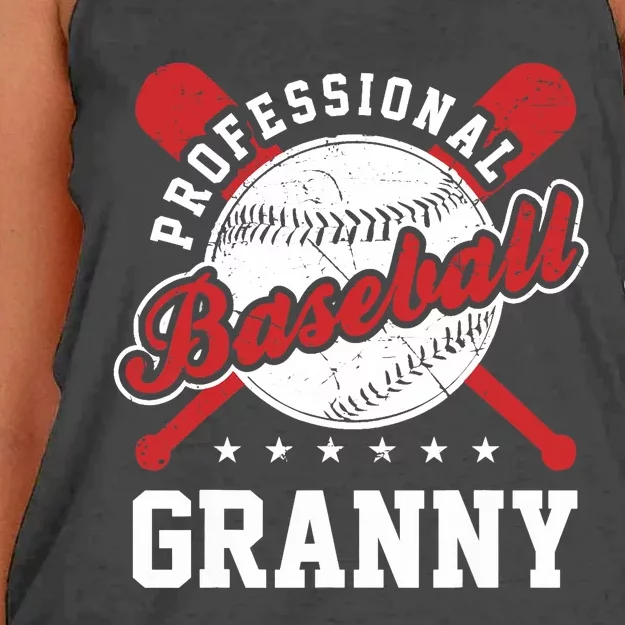 Professional Baseball Granny Team Sport Women's Knotted Racerback Tank