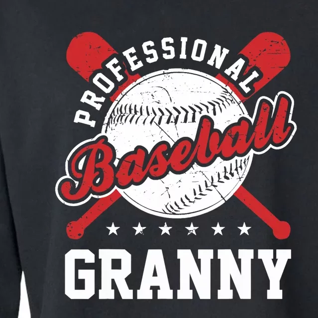 Professional Baseball Granny Team Sport Cropped Pullover Crew