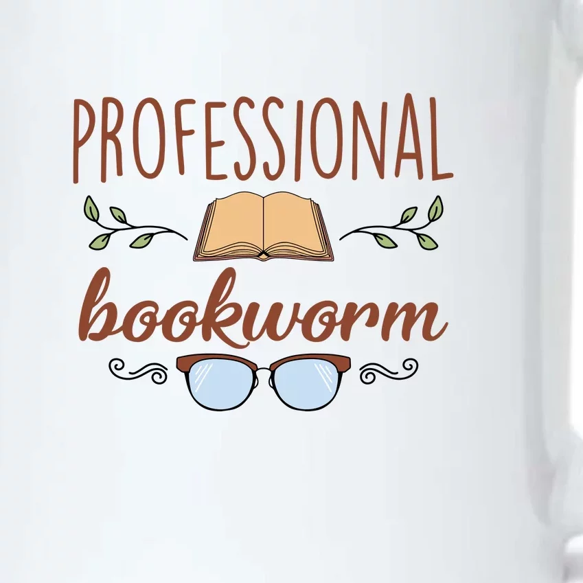 Professional Bookworm Glasses Reading Books Gift Cute Reading Black Color Changing Mug