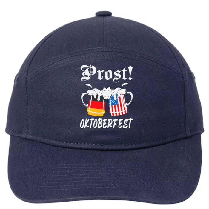 Prost Beer German American Oktoberfest Octoberfest Bier 7-Panel Snapback Hat