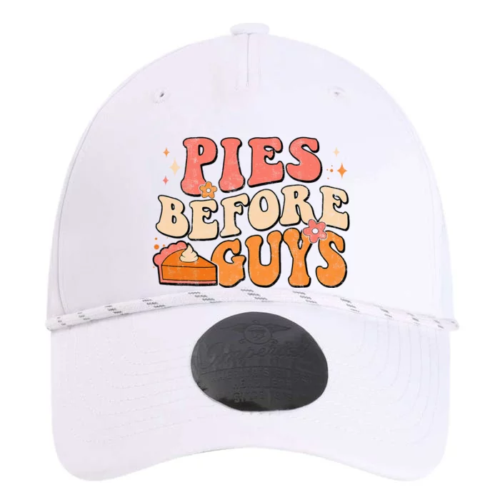 Pies Before Guys Pumpkin Autumn Thanksgiving Groovy Retro Performance The Dyno Cap