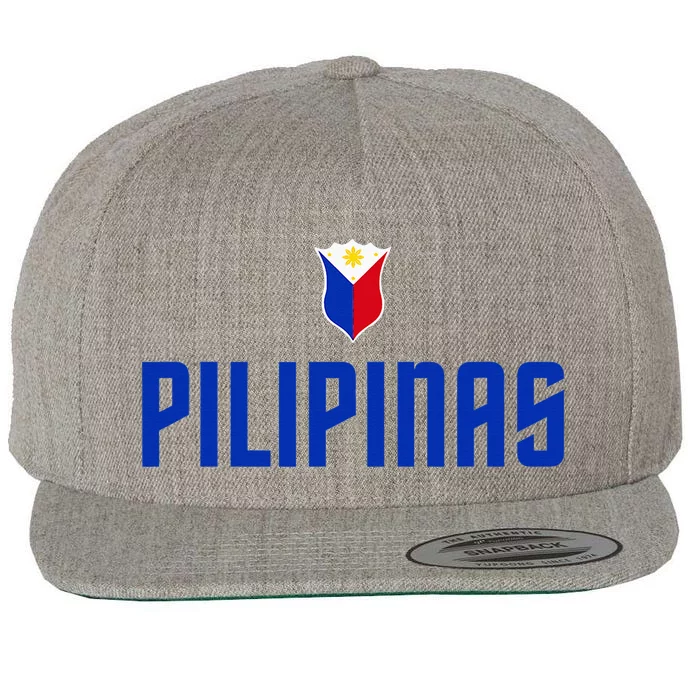 Pilipinas Basketball Gilas Philippines Wool Snapback Cap