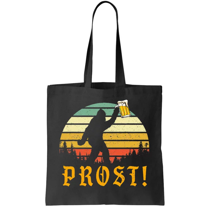 Prost Bigfoot German Oktoberfest Love Drinking Beer Tote Bag