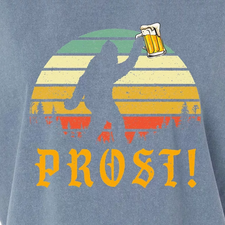 Prost Bigfoot German Oktoberfest Love Drinking Beer Garment-Dyed Women's Muscle Tee