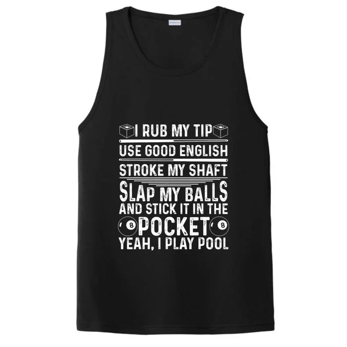 Player Billiard Game Lovers Funny Pool Gift Performance Tank