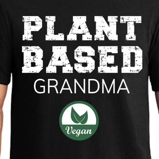 Plant Based Grandma Design Vegan Plantgiftbased Design Gift Pajama Set