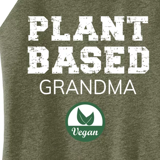 Plant Based Grandma Design Vegan Plantgiftbased Design Gift Women’s Perfect Tri Rocker Tank