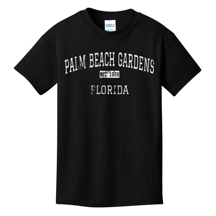 Palm Beach Gardens Florida Fl Vintage Kids T-Shirt