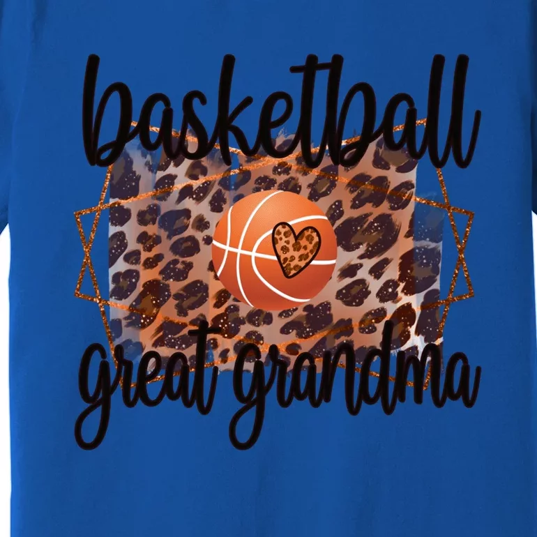 Proud Basketball Great Grandma Of A Basketball Player Gift Premium T-Shirt