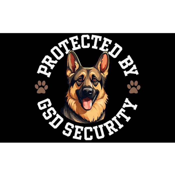 Protected By Gsd Security German Shepherd Dog Bumper Sticker