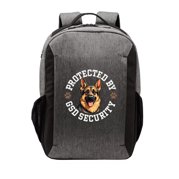 Protected By Gsd Security German Shepherd Dog Vector Backpack