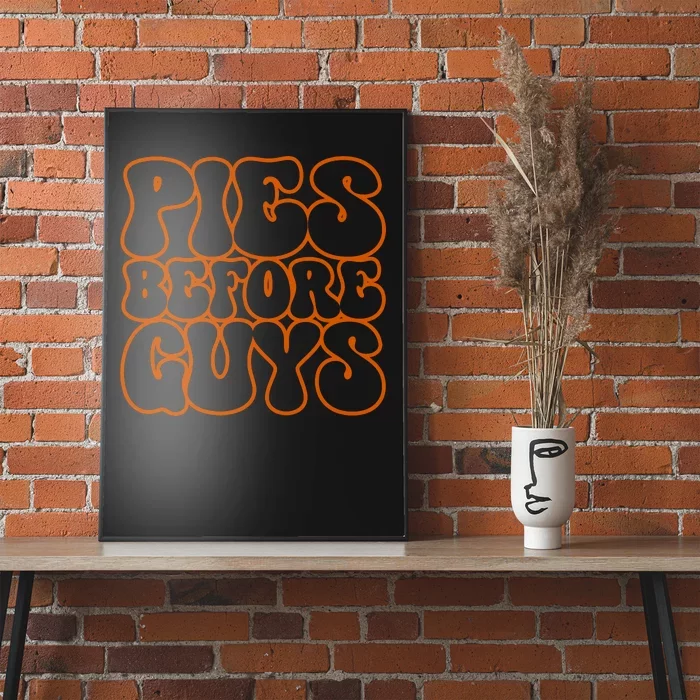 Pies Before Guys Funny Thanksgiving Poster