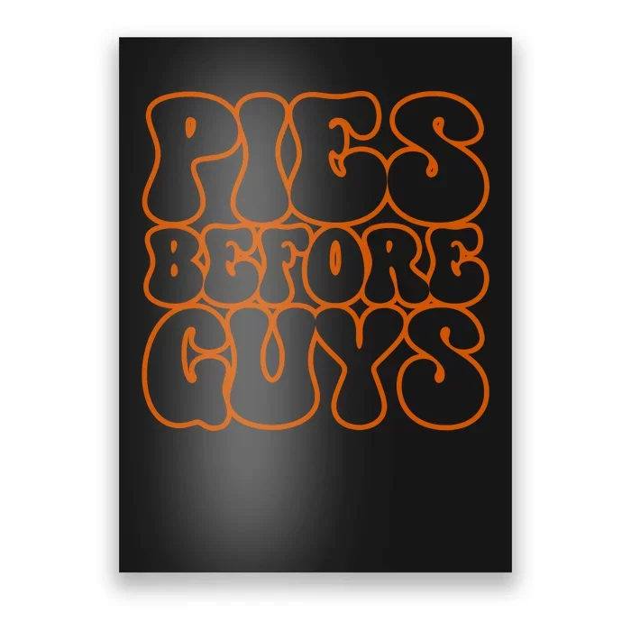 Pies Before Guys Funny Thanksgiving Poster