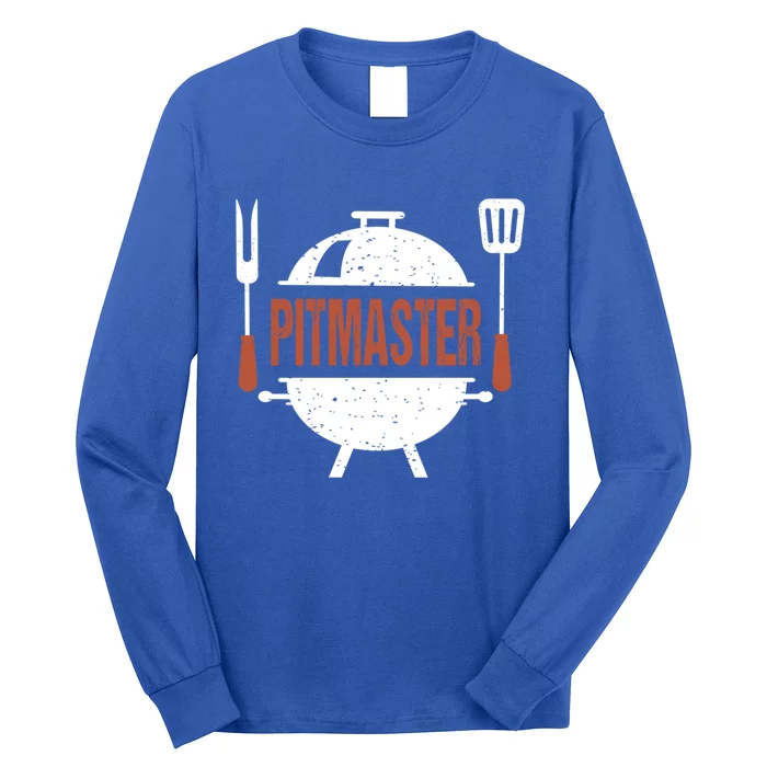 Pitmaster Bbq Grill Barbecue Gift Long Sleeve Shirt