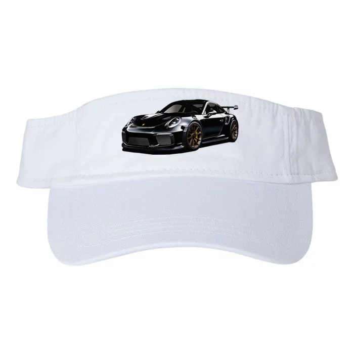 Porsc Black Gt 3 Rs Sport Car Coupe 911 Racecar Valucap Bio-Washed Visor