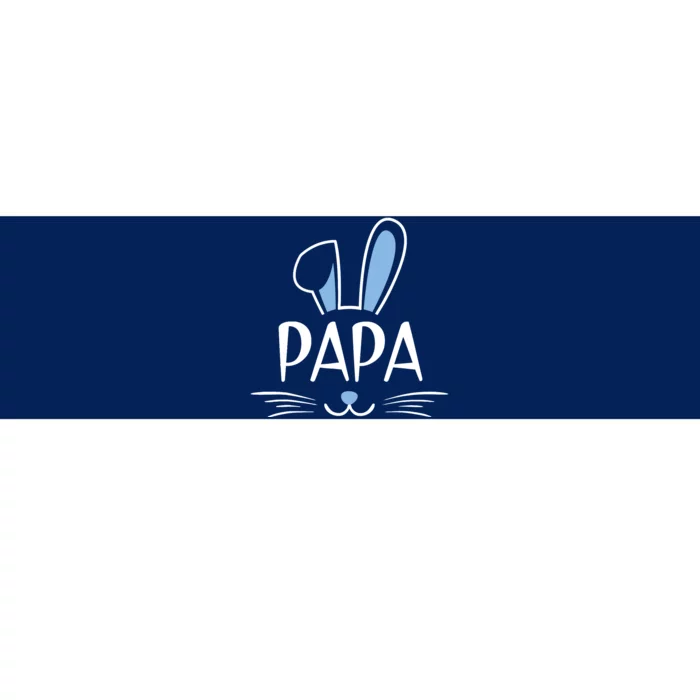 Papa Bunny Gift Rabbit Face Family Group Easter Father's Day Bumper Sticker