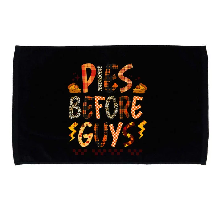 Pies Before Guys Baby Thanksgiving Vibes Groovy Microfiber Hand Towel