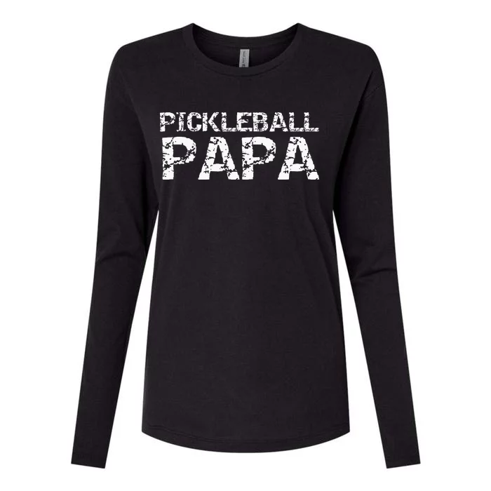 Pickle Ball Gifts for Grandpa from Pickleball Papa Womens Cotton Relaxed Long Sleeve T-Shirt