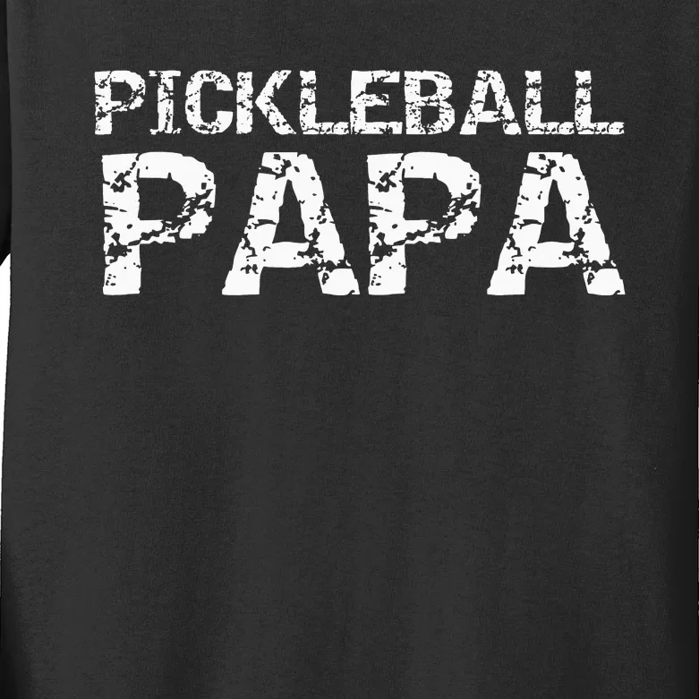 Pickle Ball Gifts for Grandpa from Pickleball Papa Kids Long Sleeve Shirt