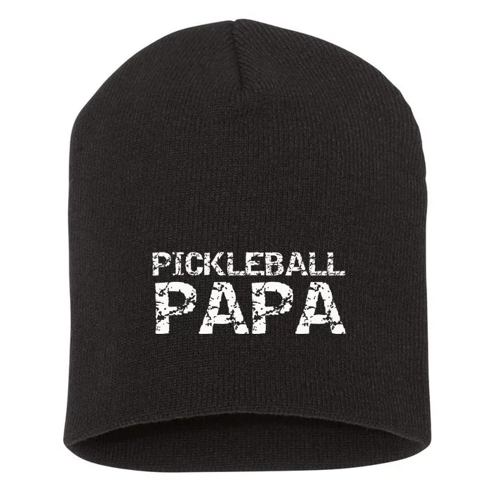 Pickle Ball Gifts for Grandpa from Pickleball Papa Short Acrylic Beanie