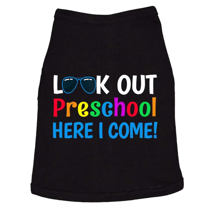 Preschool Boy Girl Look out Preschool Here I Come Doggie Tank