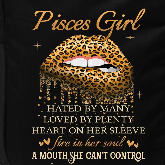 Pisces Birthday Gifts Funny Leopard Sexy Lip Impact Tech Backpack