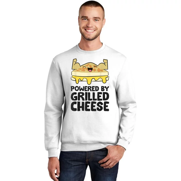 Powered By Grilled Cheese Funny Grilled Cheese Sweatshirt