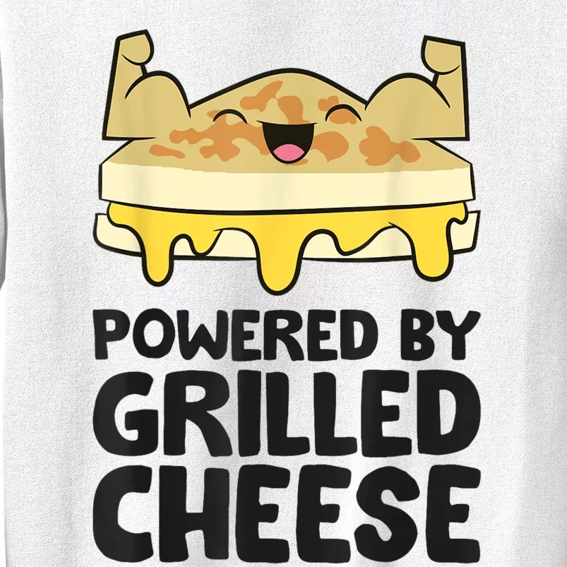 Powered By Grilled Cheese Funny Grilled Cheese Sweatshirt