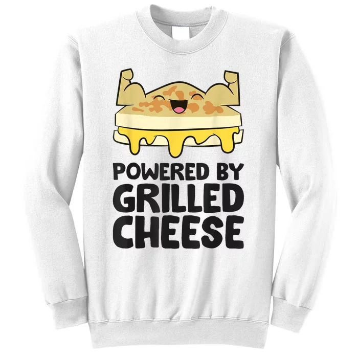 Powered By Grilled Cheese Funny Grilled Cheese Sweatshirt