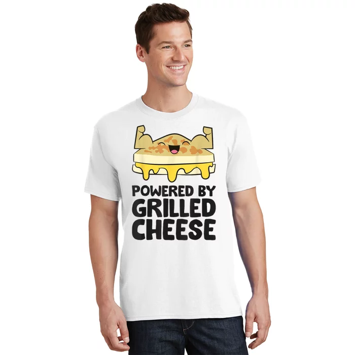 Powered By Grilled Cheese Funny Grilled Cheese T-Shirt