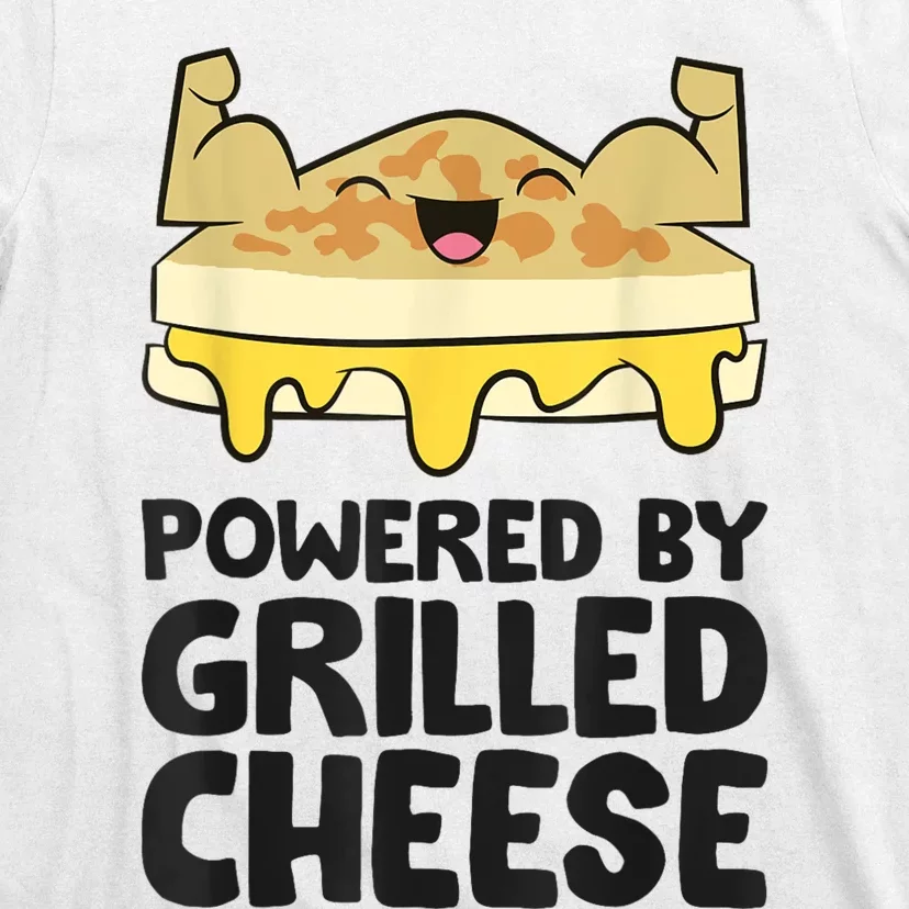 Powered By Grilled Cheese Funny Grilled Cheese T-Shirt