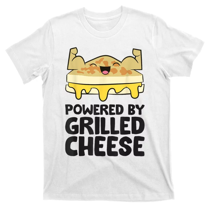 Powered By Grilled Cheese Funny Grilled Cheese T-Shirt