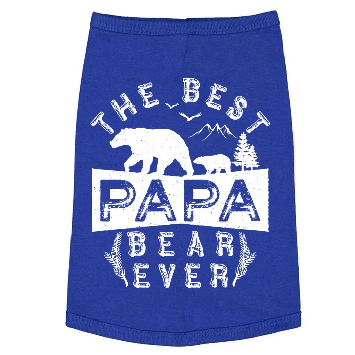 Papa Bear Gift With Cub Dad Christmas Birthday Gift Doggie Tank