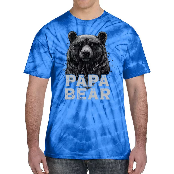 Papa Bear Gift Tie-Dye T-Shirt