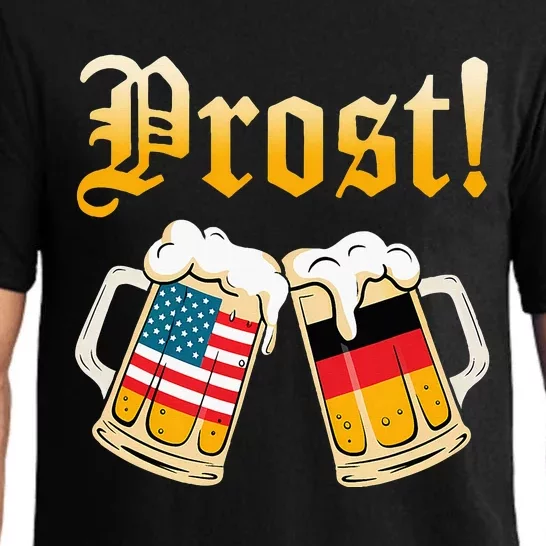 Prost Beer German American Flag Oktoberfest Pajama Set