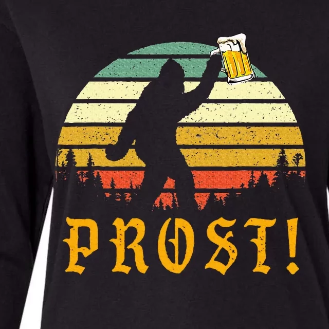 Prost Bigfoot German Oktoberfest Love Drinking Beer Womens Cotton Relaxed Long Sleeve T-Shirt