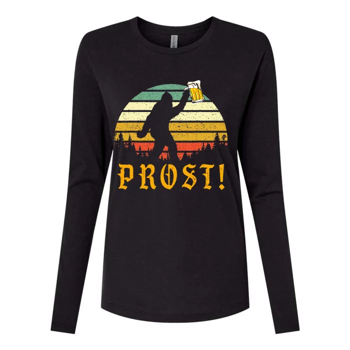 Prost Bigfoot German Oktoberfest Love Drinking Beer Womens Cotton Relaxed Long Sleeve T-Shirt