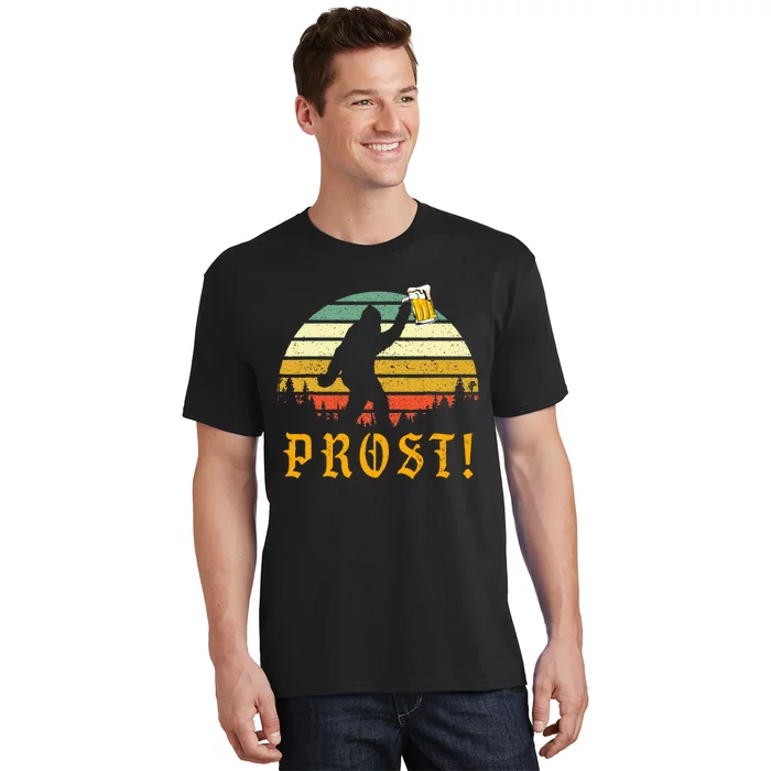 Prost Bigfoot German Oktoberfest Love Drinking Beer T-Shirt