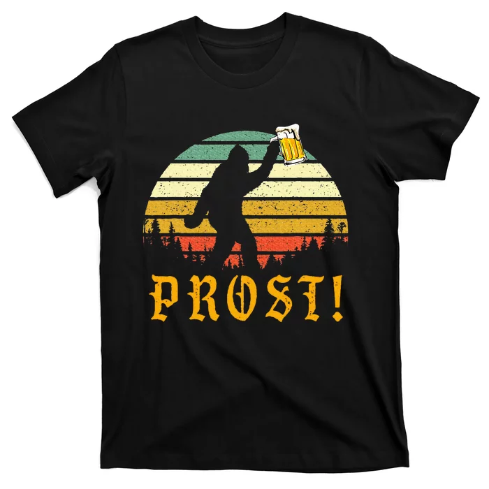 Prost Bigfoot German Oktoberfest Love Drinking Beer T-Shirt