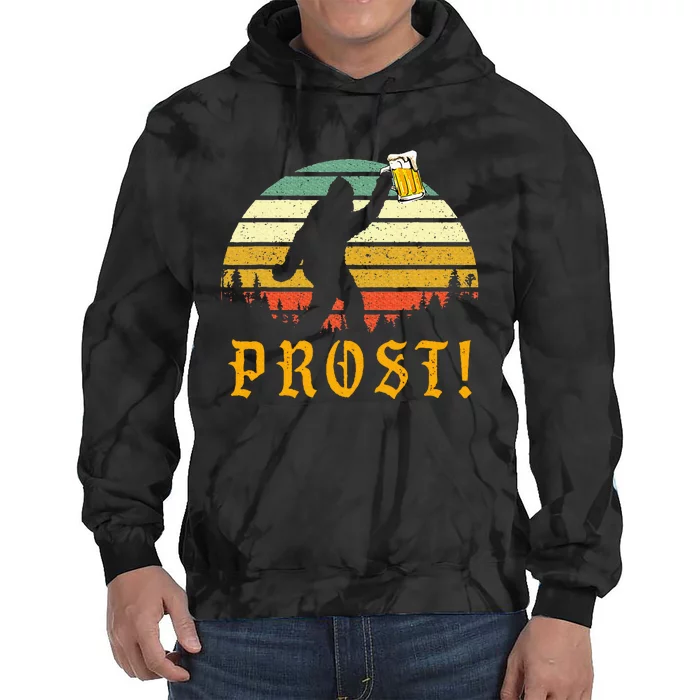 Prost Bigfoot German Oktoberfest Love Drinking Beer Tie Dye Hoodie