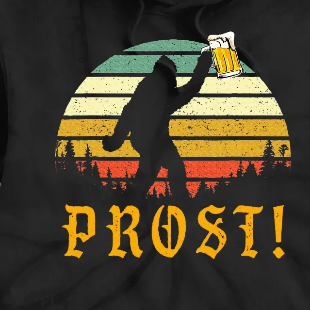 Prost Bigfoot German Oktoberfest Love Drinking Beer Tie Dye Hoodie