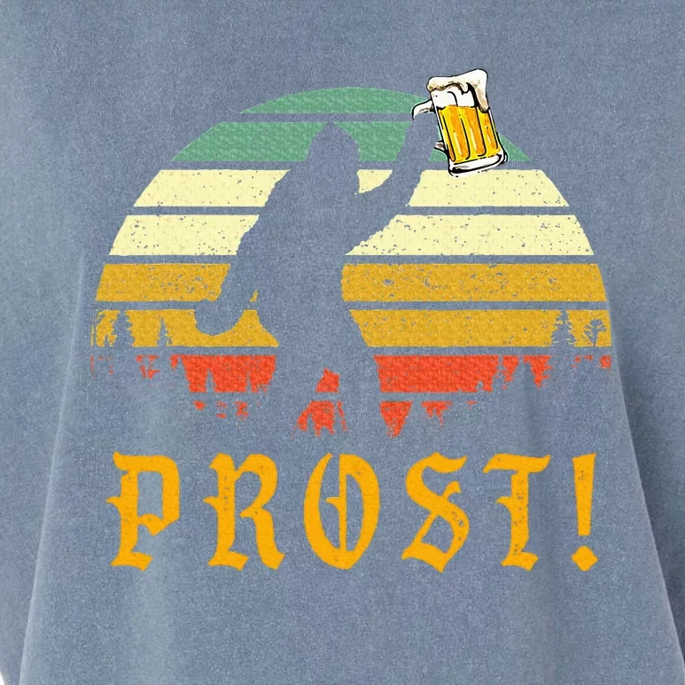 Prost Bigfoot German Oktoberfest Love Drinking Beer Garment-Dyed Women's Muscle Tee