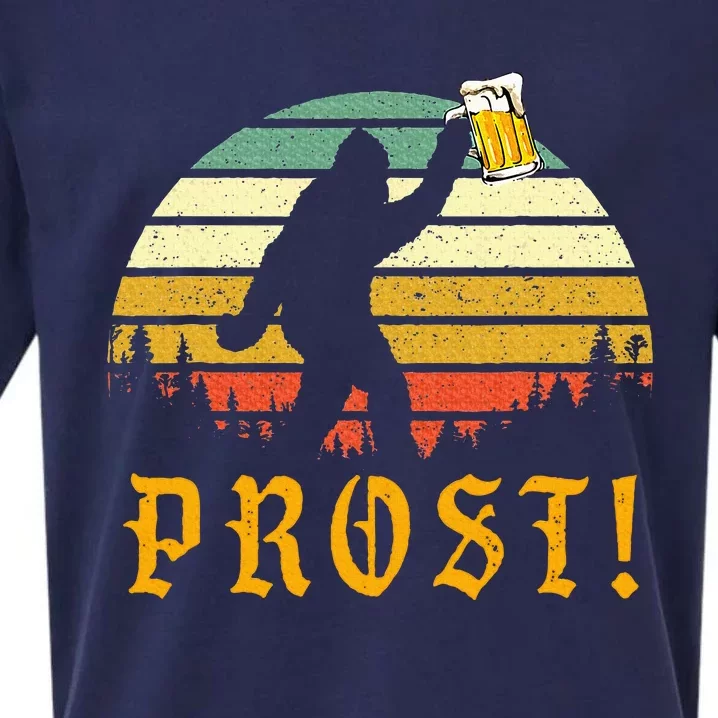 Prost Bigfoot German Oktoberfest Love Drinking Beer Sueded Cloud Jersey T-Shirt