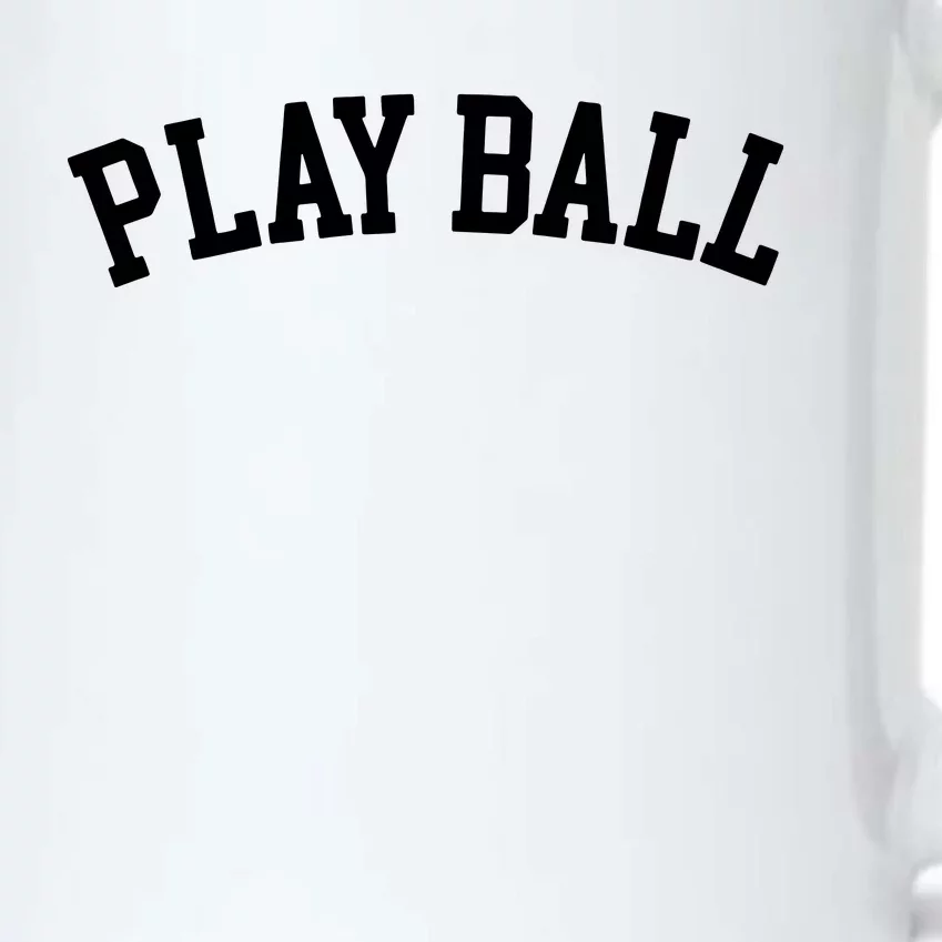 Play Ball Game Day Black Color Changing Mug