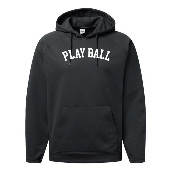 Play Ball Game Day Performance Fleece Hoodie