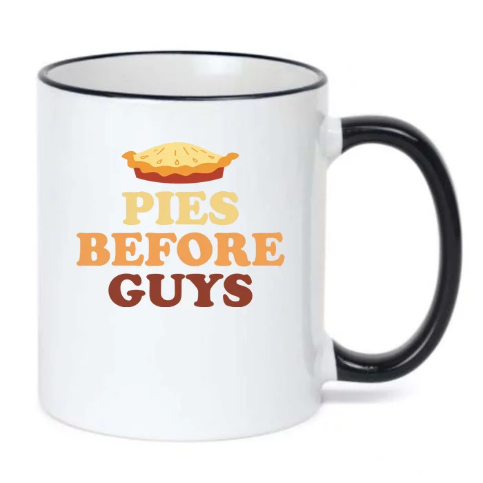 Pies Before Guys Funny Thanksgiving Black Color Changing Mug