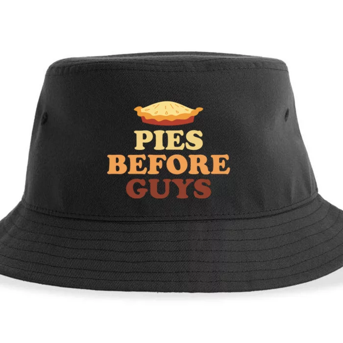 Pies Before Guys Funny Thanksgiving Sustainable Bucket Hat