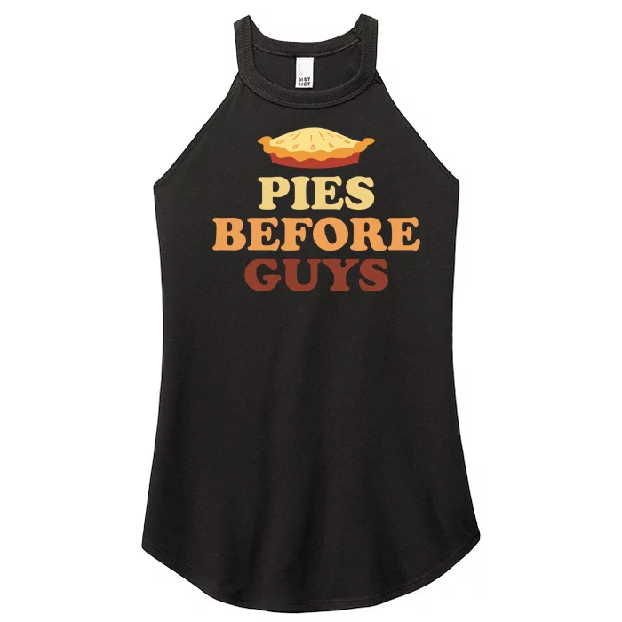 Pies Before Guys Funny Thanksgiving Women’s Perfect Tri Rocker Tank